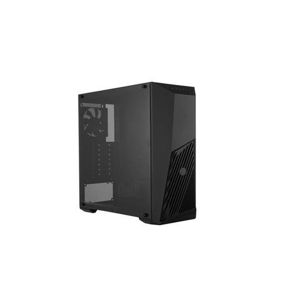 Gabinete cooler master masterbox k501l preto lateral vidro temperado plastico atx / micro atx / mini