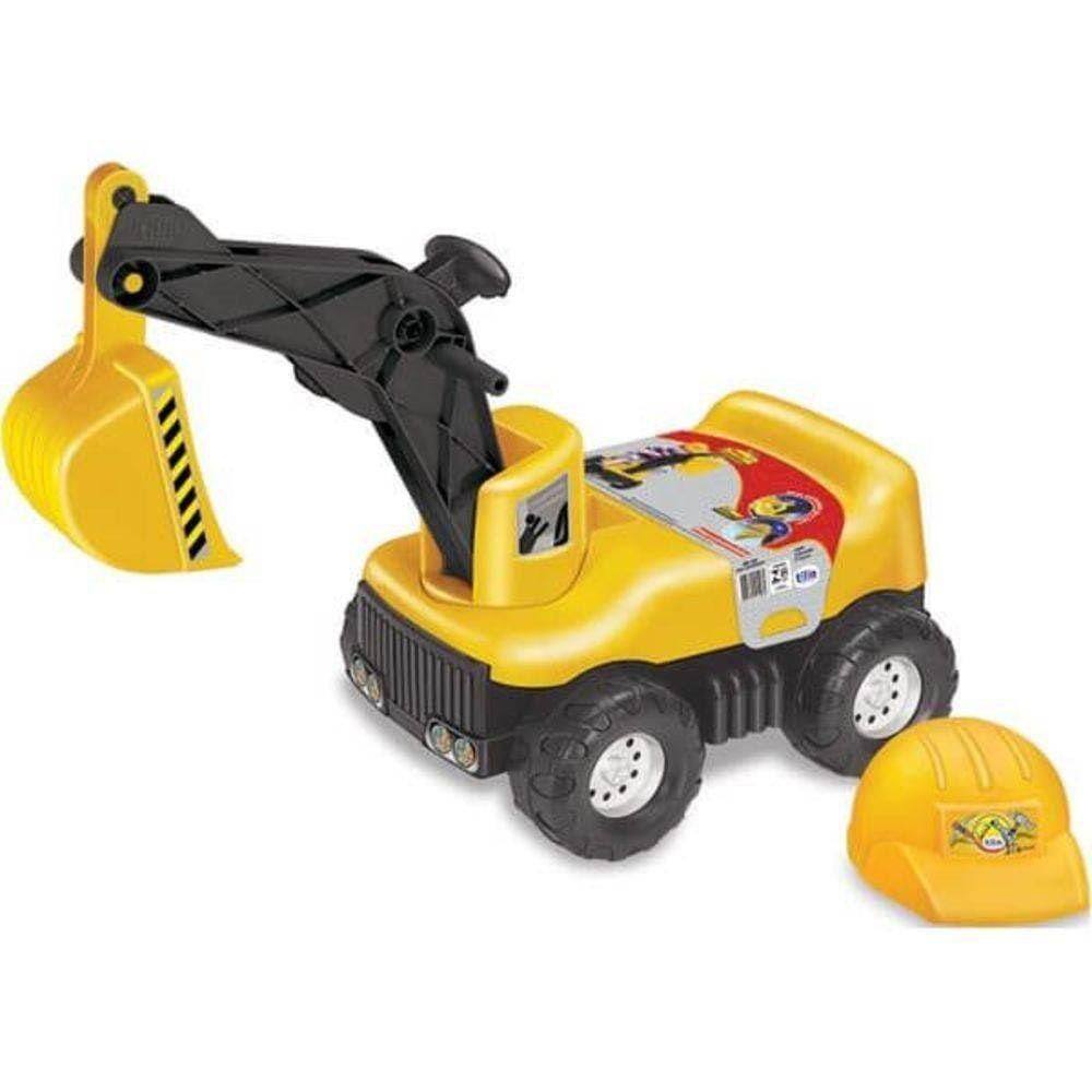 Escavadeira De Brinquedo Gigante Articulada Com Capacete | Extra