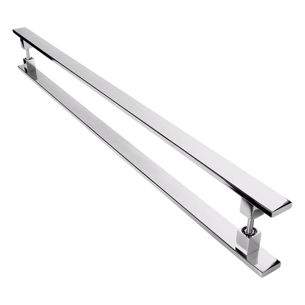 Puxador De Inox Para Porta Pivotante Madeira Vidro 1.80mt