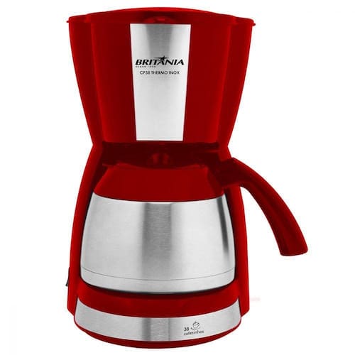 Cafeteira Thermo Vermelha/Prata 700W Britânia 127V BCF38VI é boa?
