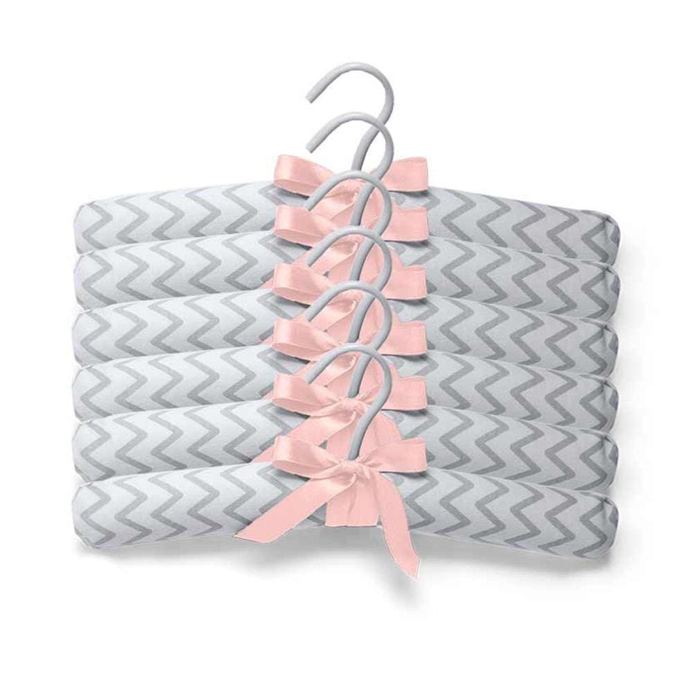 Kit com 6 Cabides Hug Madri Rosa E12706