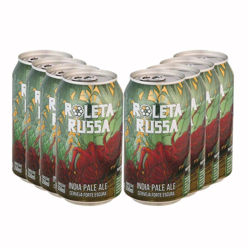 Pack 8 Cervejas Roleta Russa IPA 350ml lata