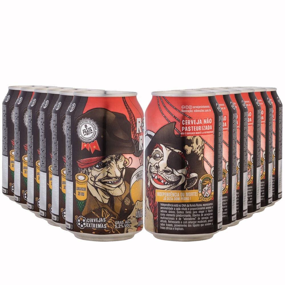 Pack 12 Cervejas Roleta Russa APA Lata 350ml