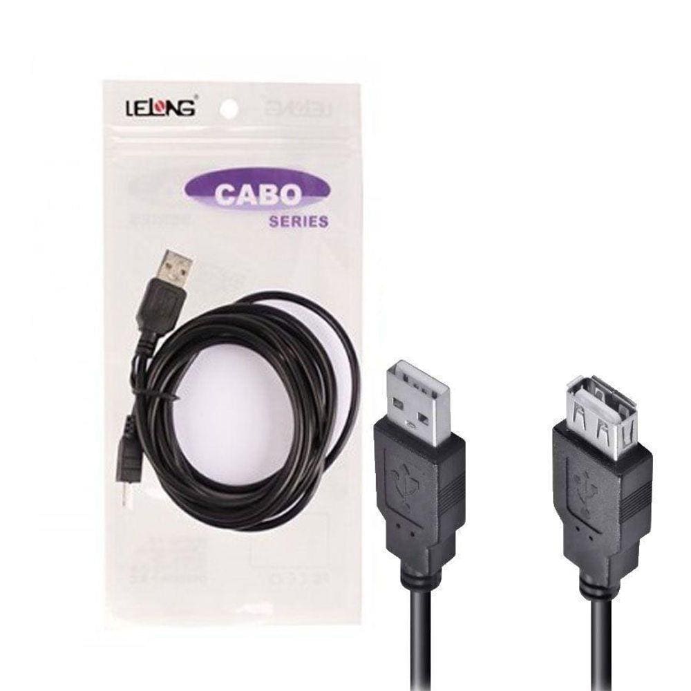 Cabo Extensor Usb A Macho X A Fêmea 2,0M Le-803
