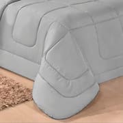 Kit 6 Pçs Cobre Leito com fronha e lençol Casa Dona Exclusivo Cinza