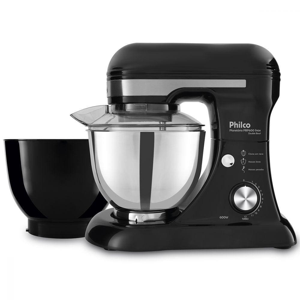 Batedeira Planetária PBP600P Turbo Inox Double Bowl 600w Philco 220v