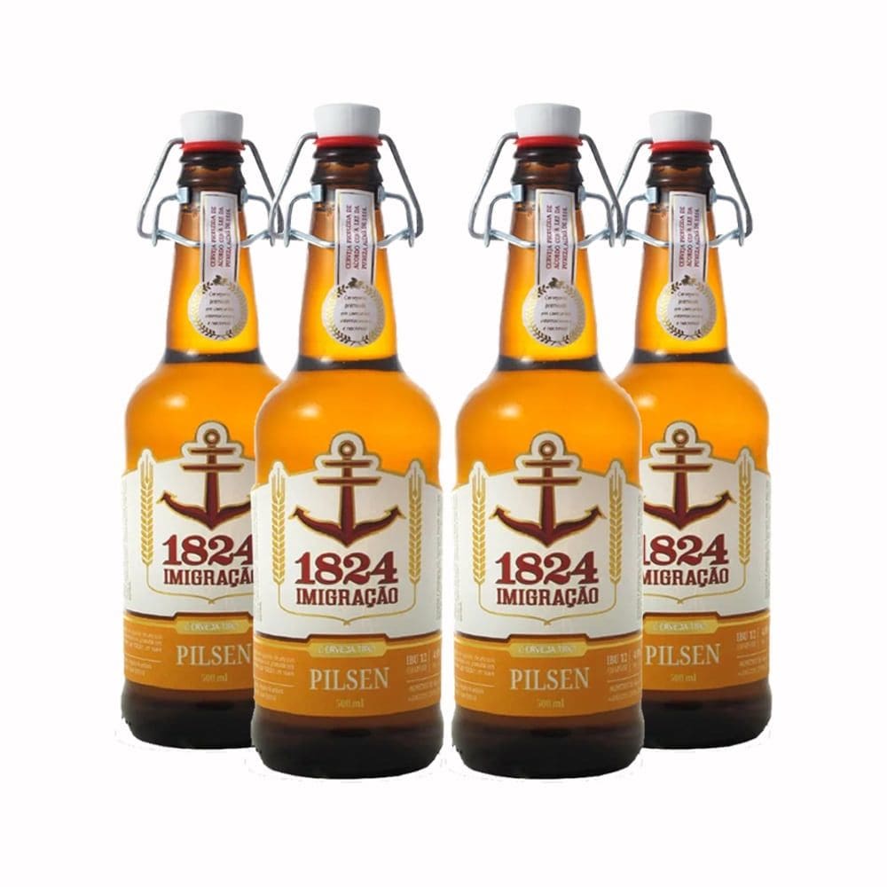 Pack 4 Cervejas Imigração Pilsen 500ml