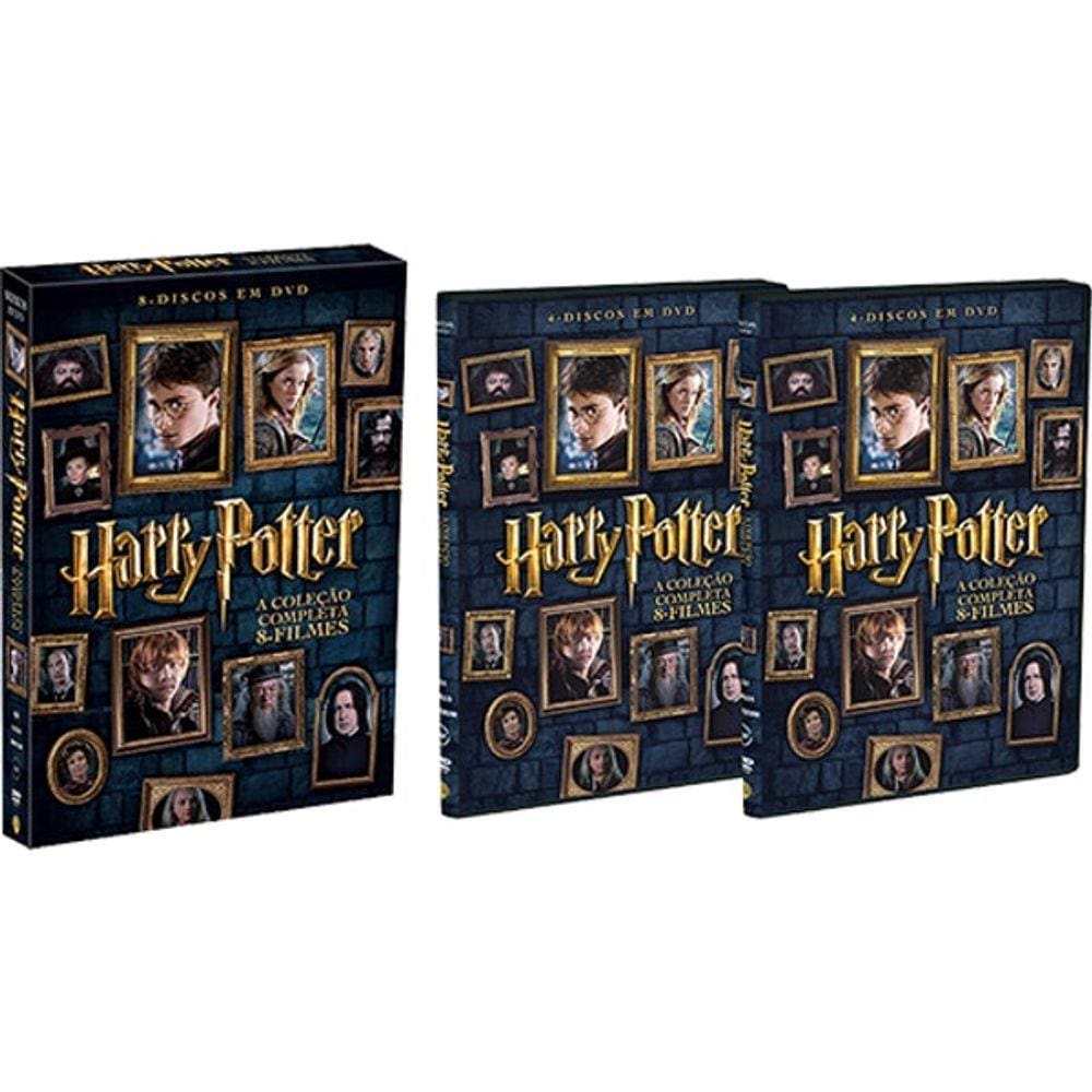 Box Dvd Harry Potter Coleção Completa 8 Filmes