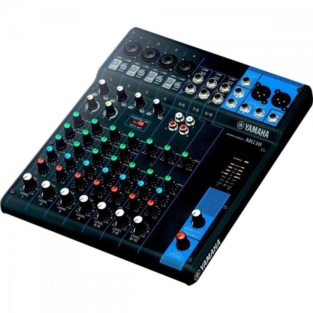 Mesa De Som Analógica 10 Canais Mg10 Yamaha