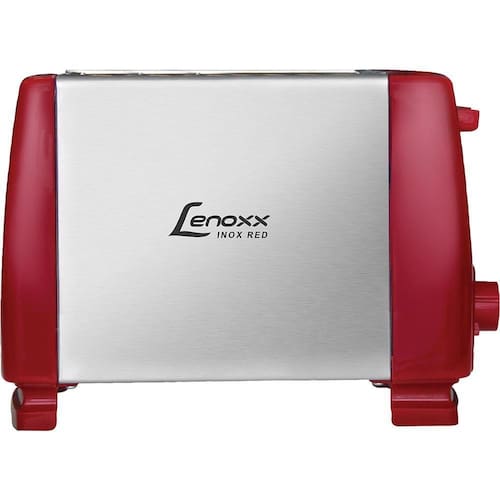 Menor preço em Torradeira Elétrica Lenoxx Inox Red PTR203 com 6 Níveis de Temperatura Vermelho 127V