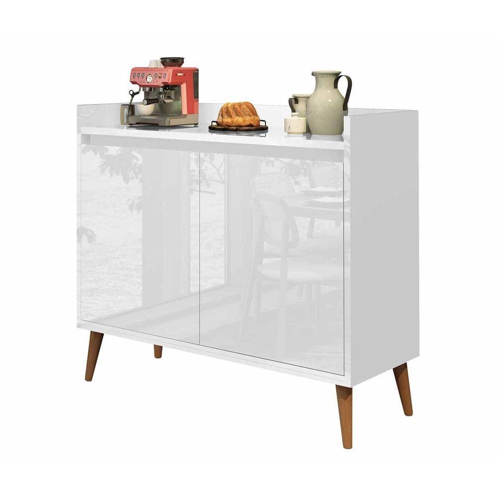Buffet Aparador Retrô Delux 2 Portas Gloss