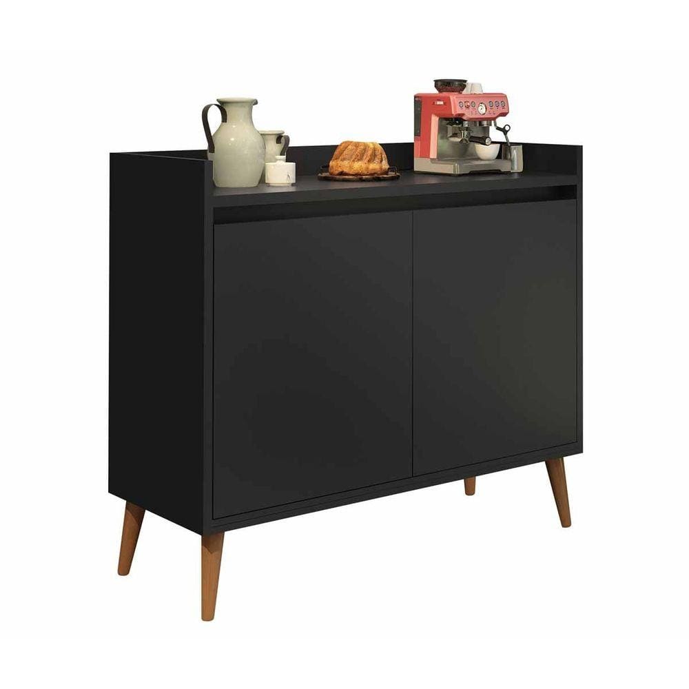 Buffet Aparador Retrô Clássico 2 Portas Gloss