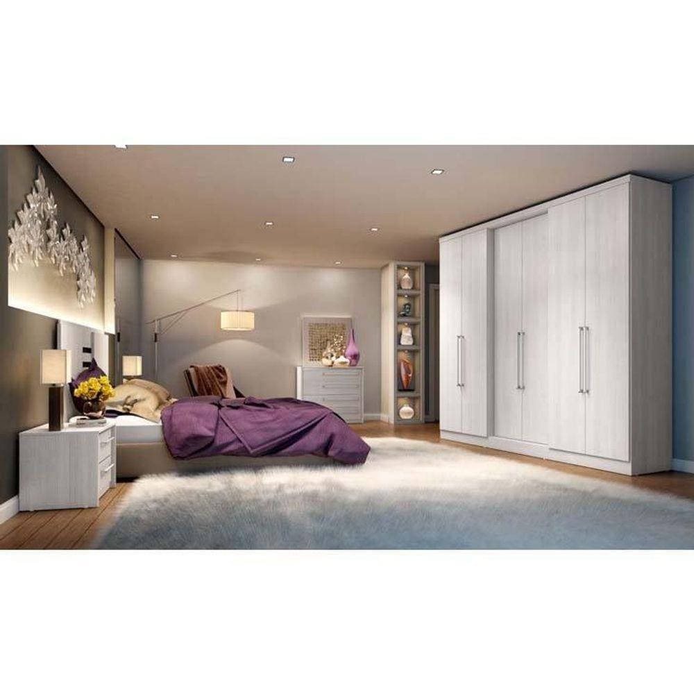 Roupeiro 6 Portas THB Mont Blanc, 2 Gavetas, | Extra