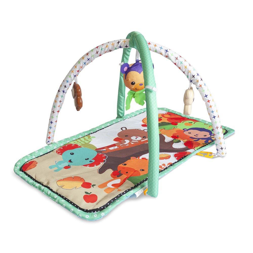 Tapete com Mobile Para Bebê Diversão Turquesa Star Baby