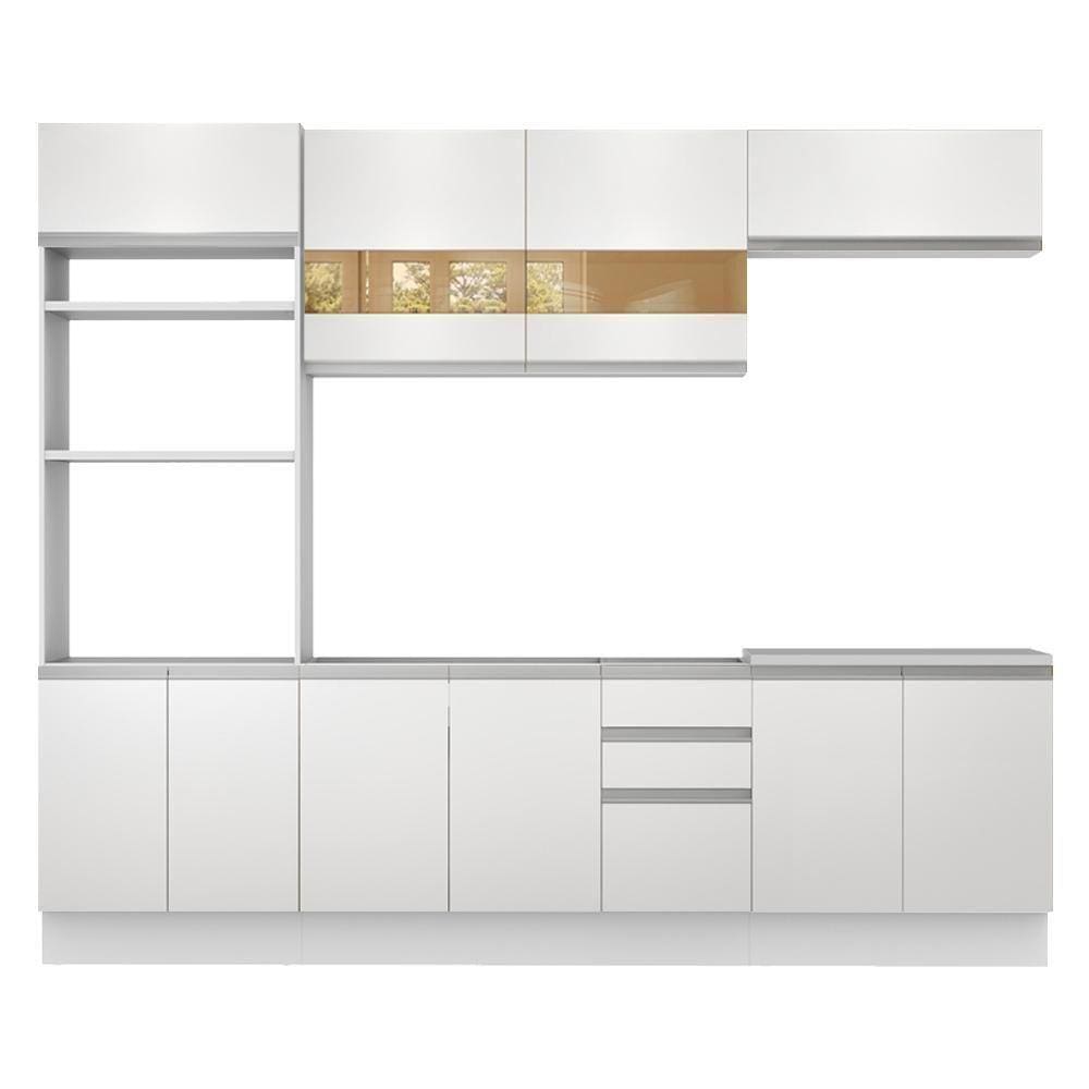 Cozinha Completa Glamy Atenas 10 Portas 3 Gavetas Madesa