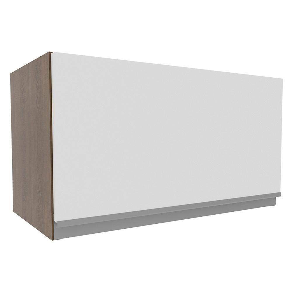 Armário Aéreo Glamy 60cm 1 Porta Rustic/Branco Madesa