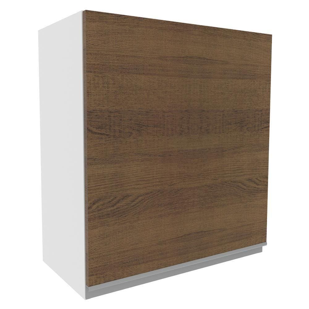 Armário Aéreo Acordes Glamy 100% MDF 60 cm 1 Porta Branco/Rustic Madesa