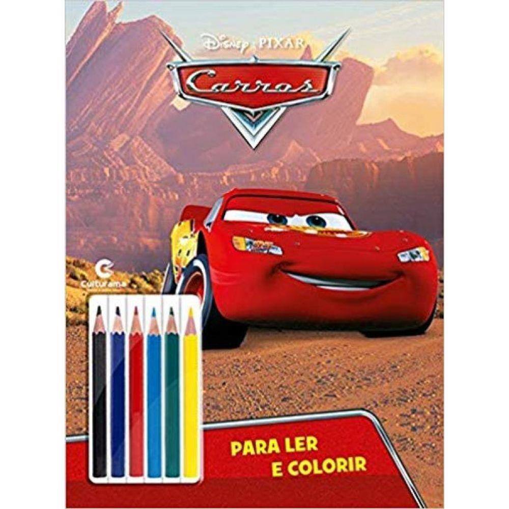 Ler E Colorir Blister Disney - Carros