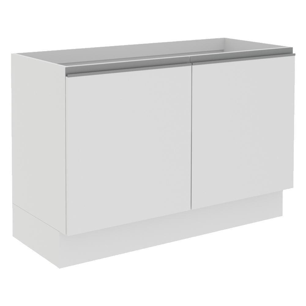 Balcão de PiaAcordes Glamy MDF120cm 2 Portas Branco Madesa