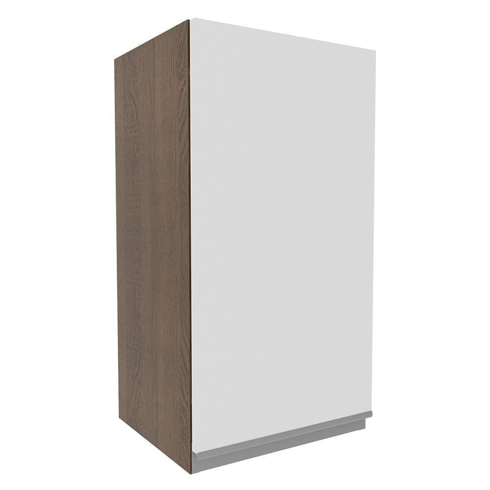 Armário Aéreo Glamy 35cm 1 Porta Rustic/Branco Madesa