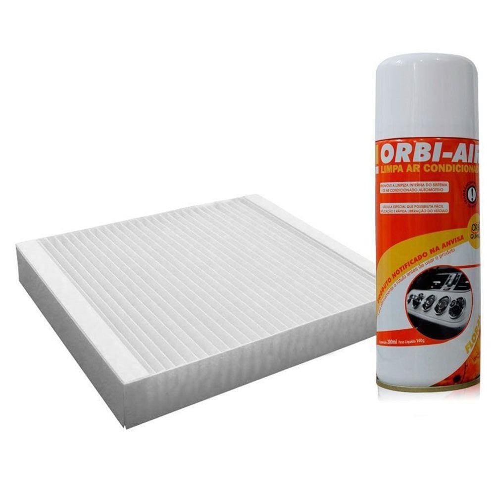 Filtro Ar Condicionado Cabine Vw Bora Eos Fusca Jetta Passat Tiguan 2005 em diante e Limpa Ar Condicionado