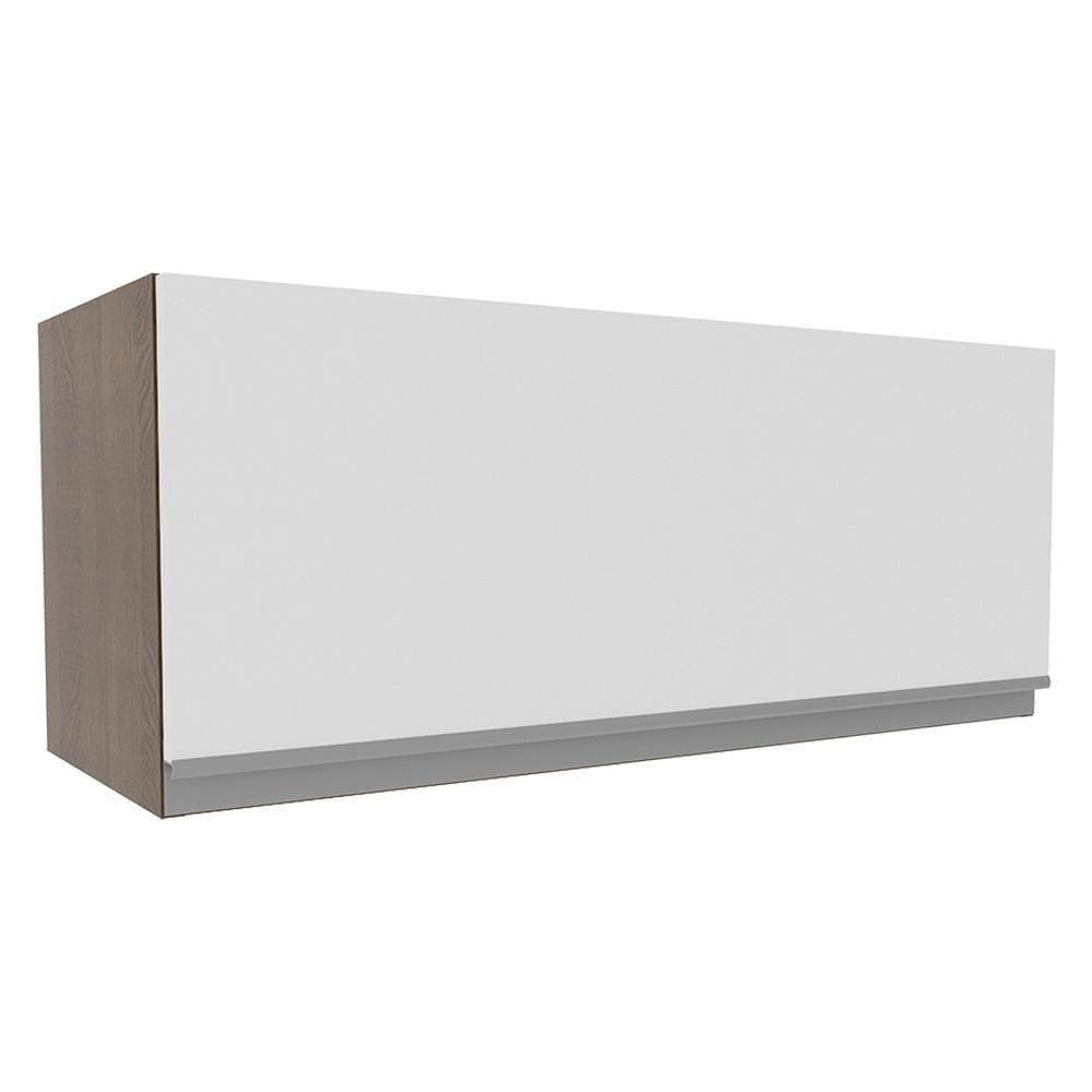 Armário Aéreo Glamy 80cm 1 Porta Rustic/Branco Madesa