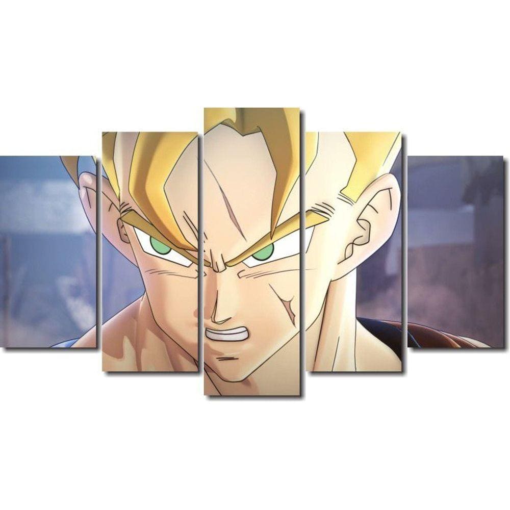 Quadro Decorativo Dragon Ball Goku Super Sayajin 2 Peça M23