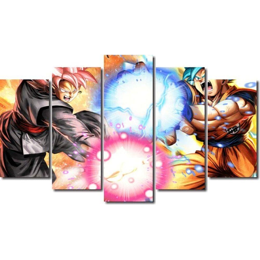 Quadro Decorativo Dragon Ball Goku Super Sayajin 2 Peça M22