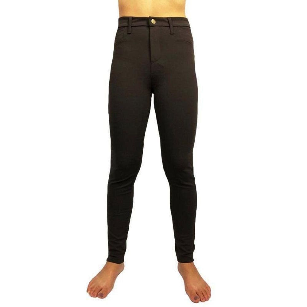 Calça Feminina Skinny social com zíper preta Loba Lupo
