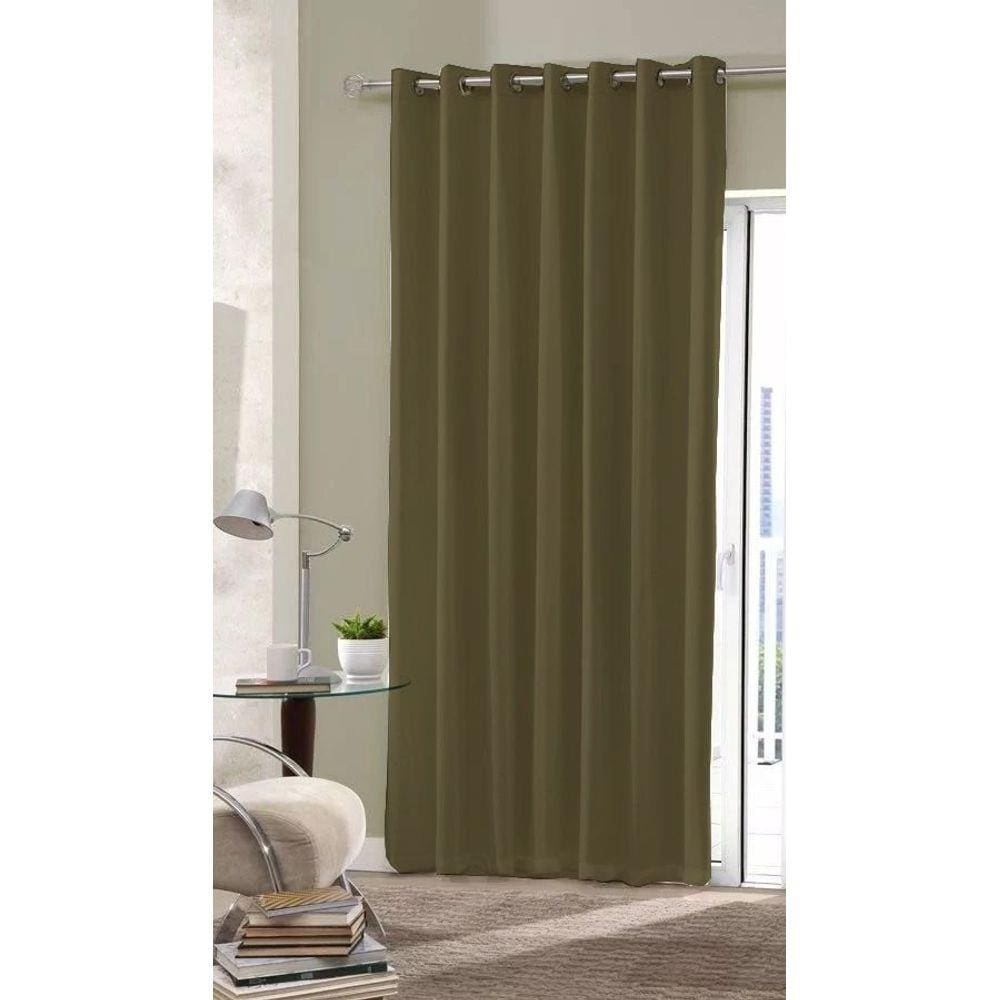 Cortina Blackout Tecido 2,00 x 2,50 - 1 Folha - Bege Escuro