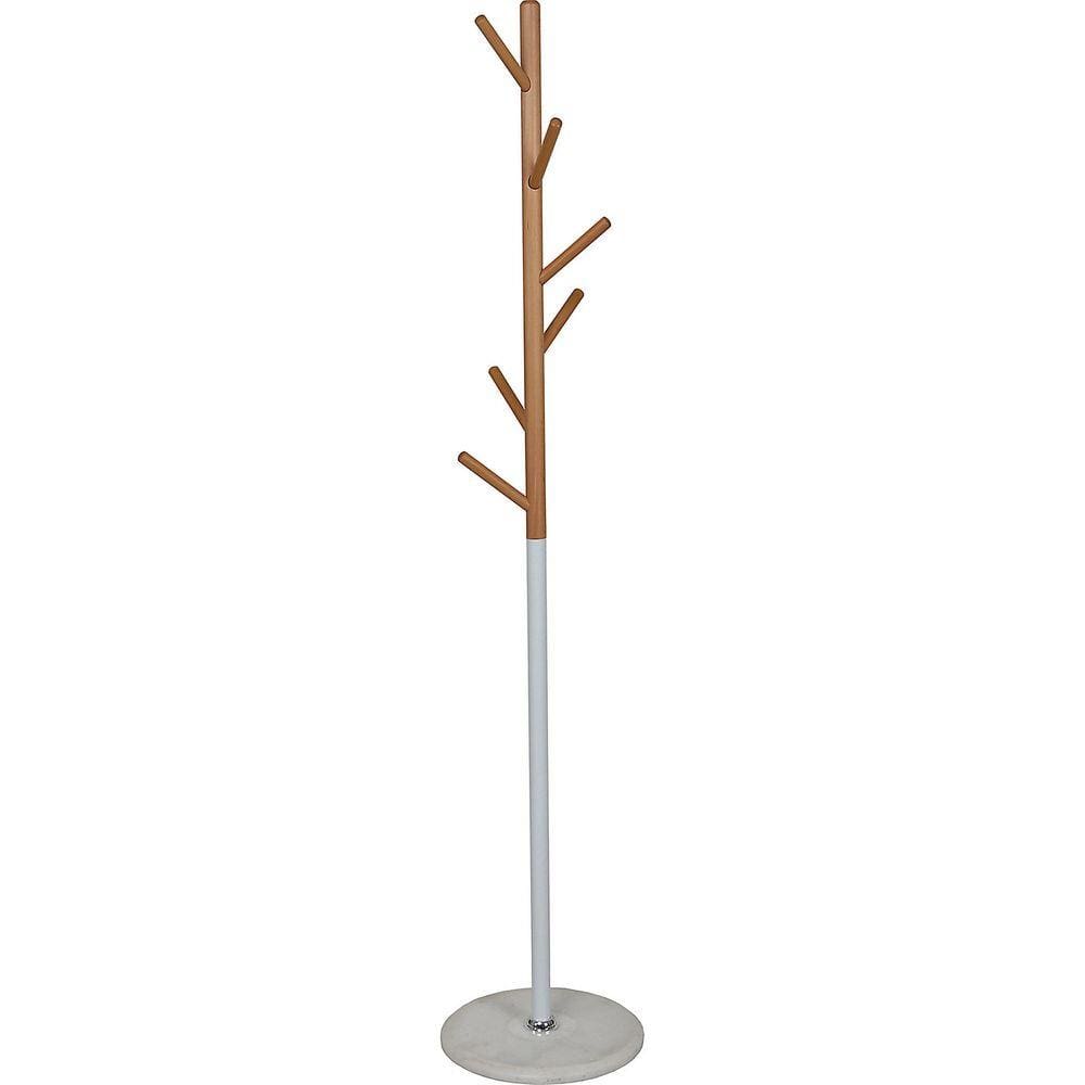 Cabideiro com 6 Ganchos Metal e Madeira