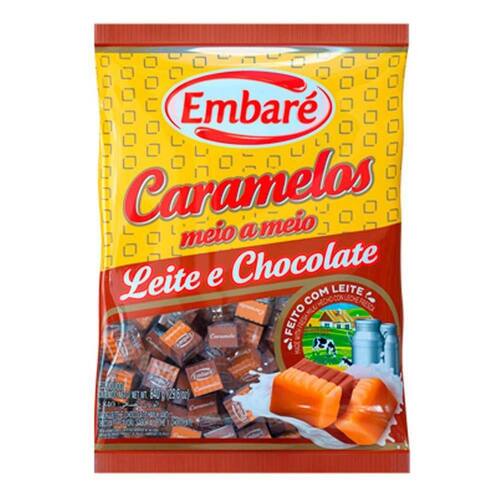 Bala de Caramelo Leite e Chocolate 660g Menor preço em Bala de Caramelo Leite e Chocolate 660g