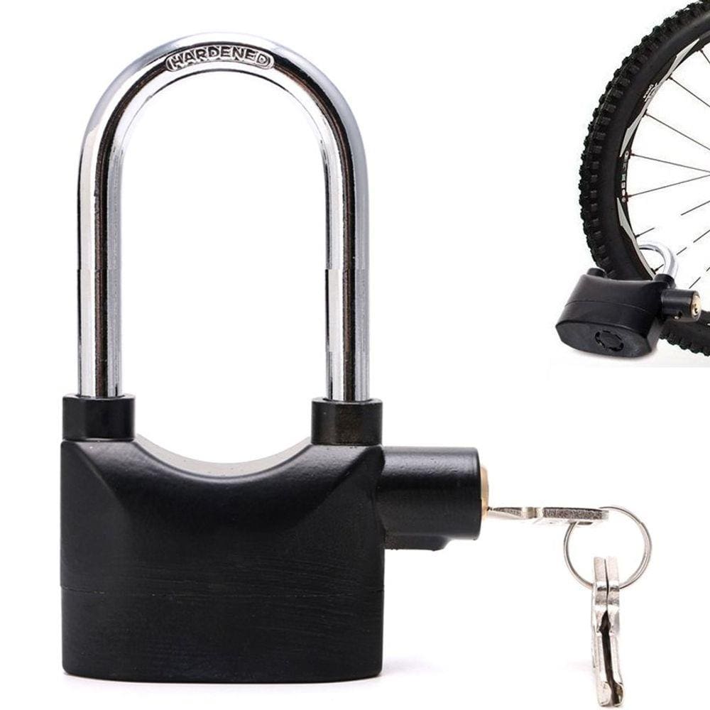 Cadeado com Alarme Sirene Grande Anti furto 110db Som Alto Segurança