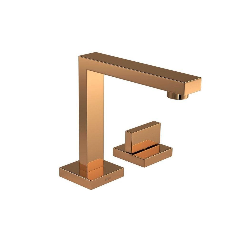 Torneira De Mesa Bica Alta Para Lavatório Dream Red Gold