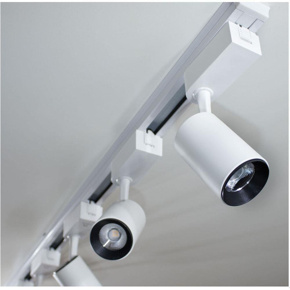 Trilho eletrificado 2m + 6 spots 7w 3000k bivolt branco ST495