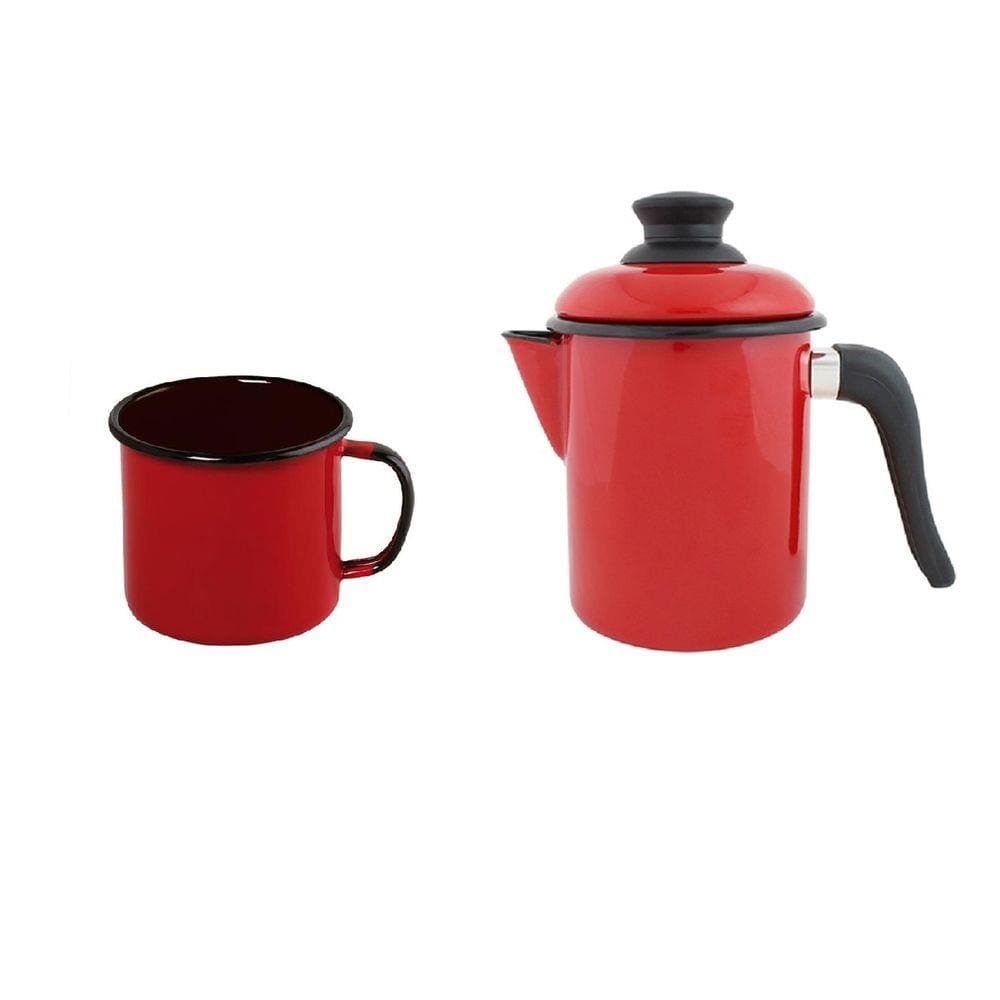 Leiteira e caneca qualidade em Agata- 900 ml - Ewel