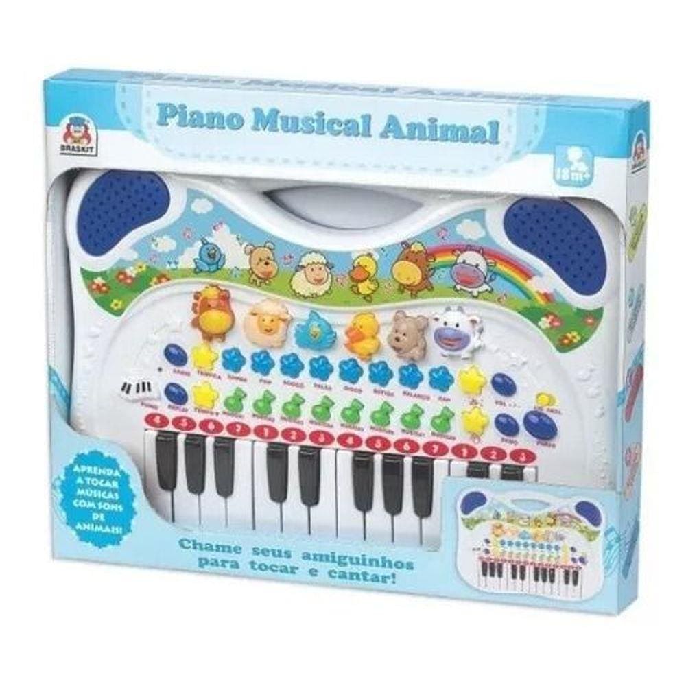 Piano Infantil Teclado Musical Bebê Ia Ia O Bichos em Promoção na