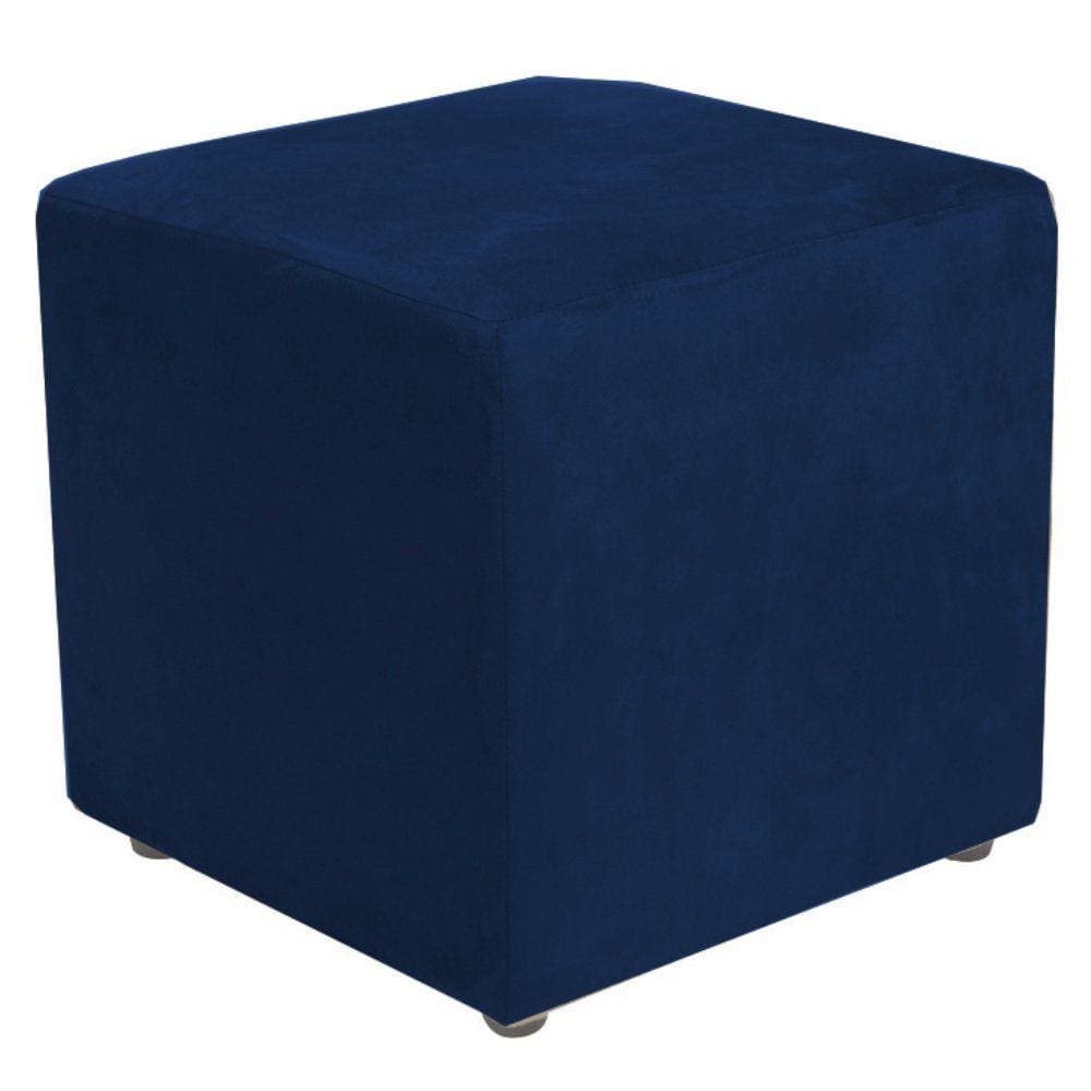 Puff Quadrado Decorativo L02 Suede - Lyam Decor