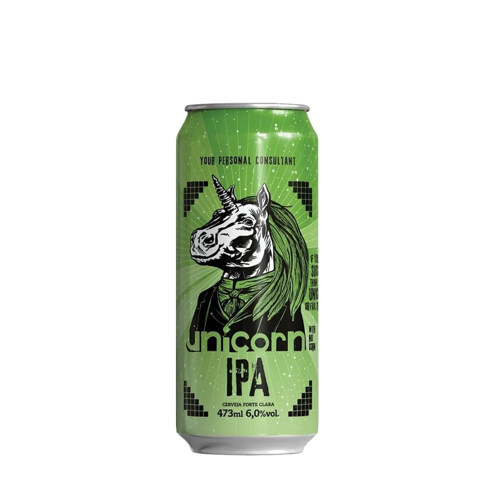Cerveja artesanal Unicorn IPA lata 473ml
