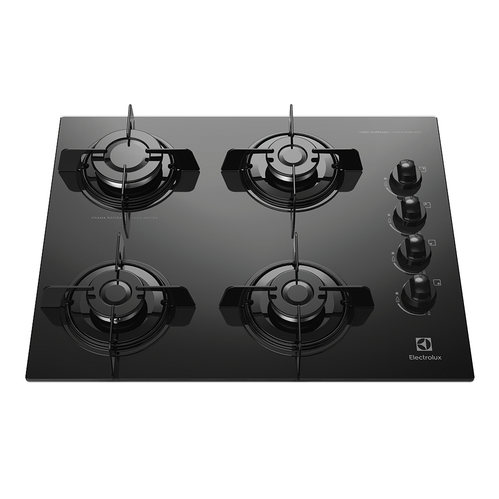 Cooktop 4 Bocas Electrolux a Gás com Acendimento Automático (KE4GP) - Bivolt