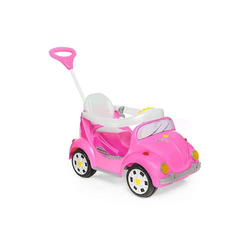 imagem-Carrinho De Passeio Ou Pedal 1300 Fouks Rosa Calesita