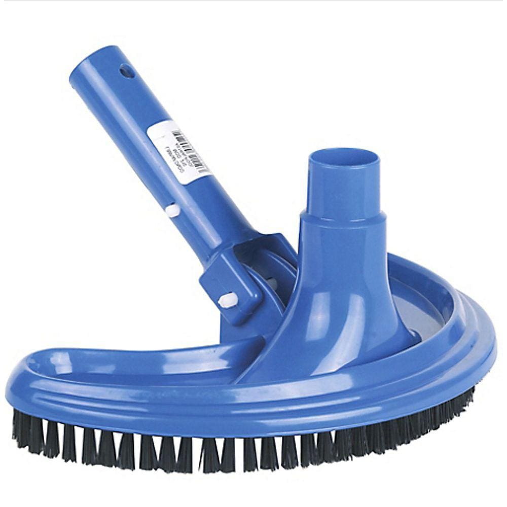 Vassoura Curva de Plástico para Limpar a Piscina de 45cm Azul