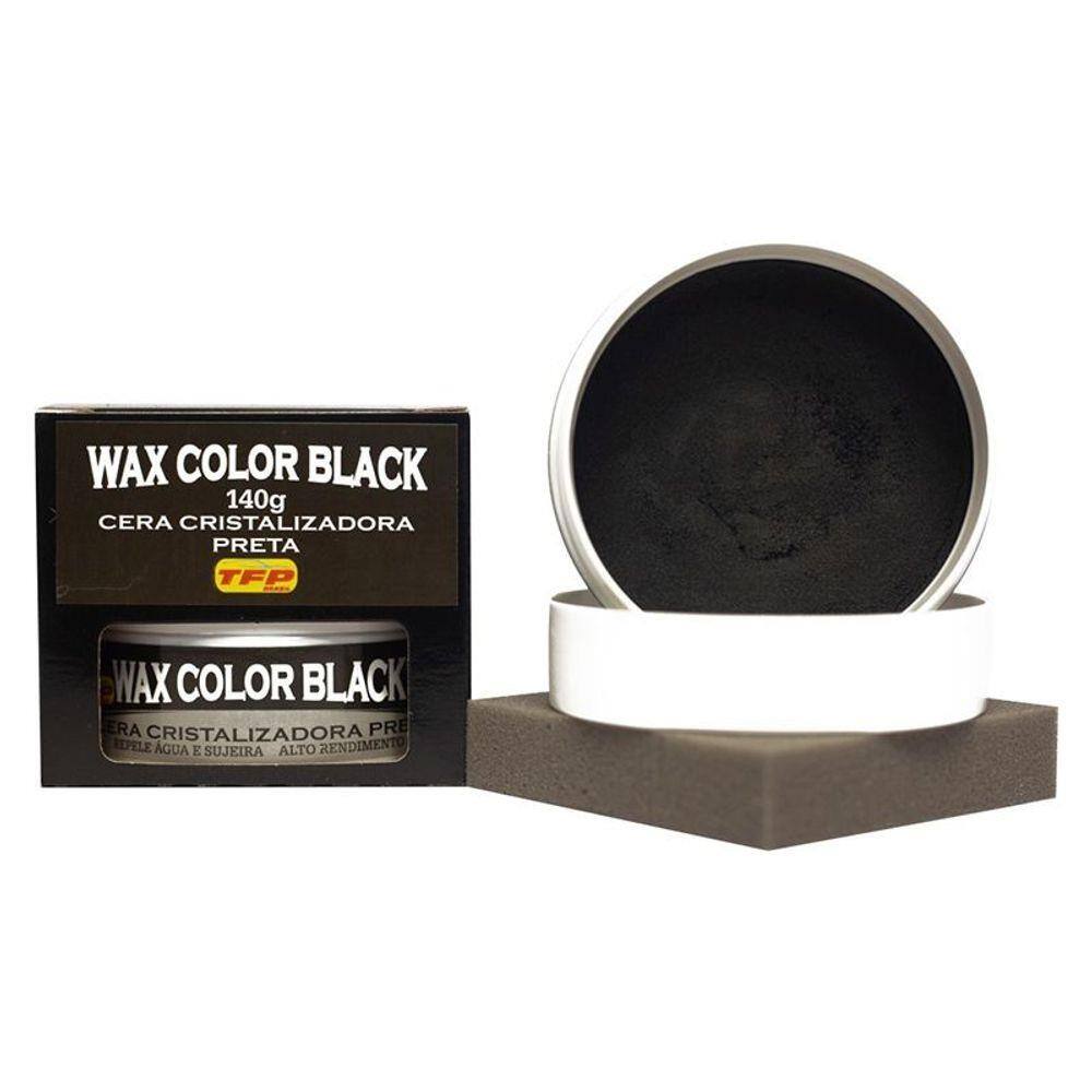 Cera Para Carros Pretos C/ Flanela Wax Color Black