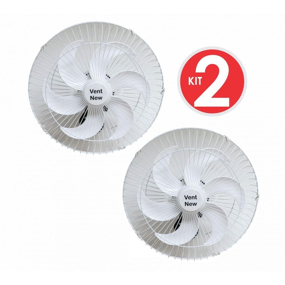 Kit 2 Ventiladores Parede Oscilante 50 Cm