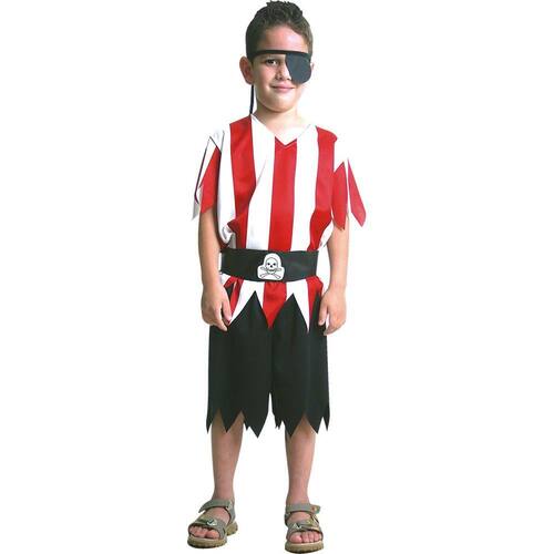 Fantasia Pirata Caveira Roupa Masculino Infantil