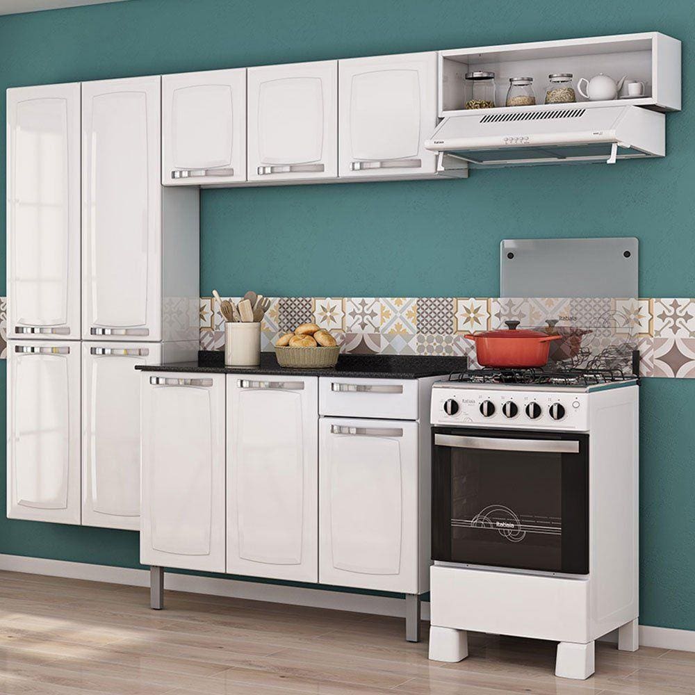 Cozinha Compacta Itatiaia Rose com Balcão 105