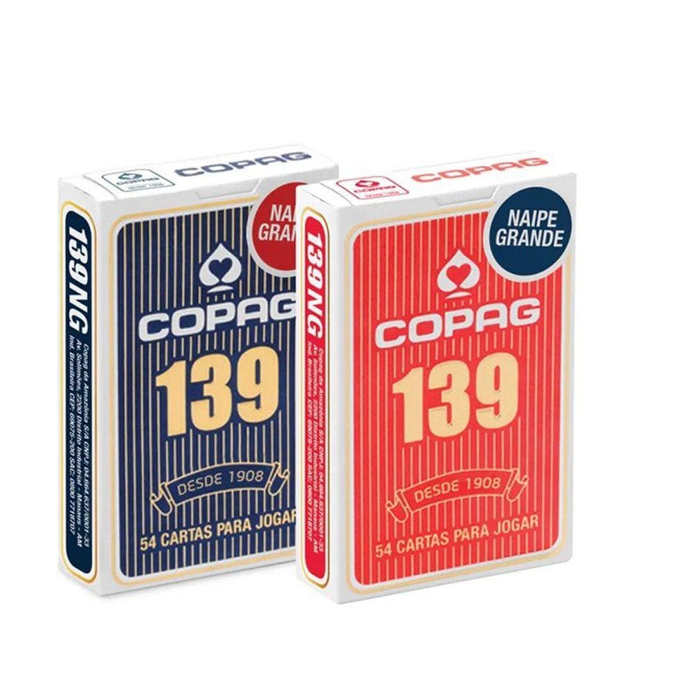 Kit Baralho 139 Tradicional Copag Naipe Grande