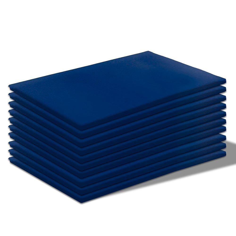 Kit 10 Colchonetes 85x45x3cm Espuma Academia Corvin Azul