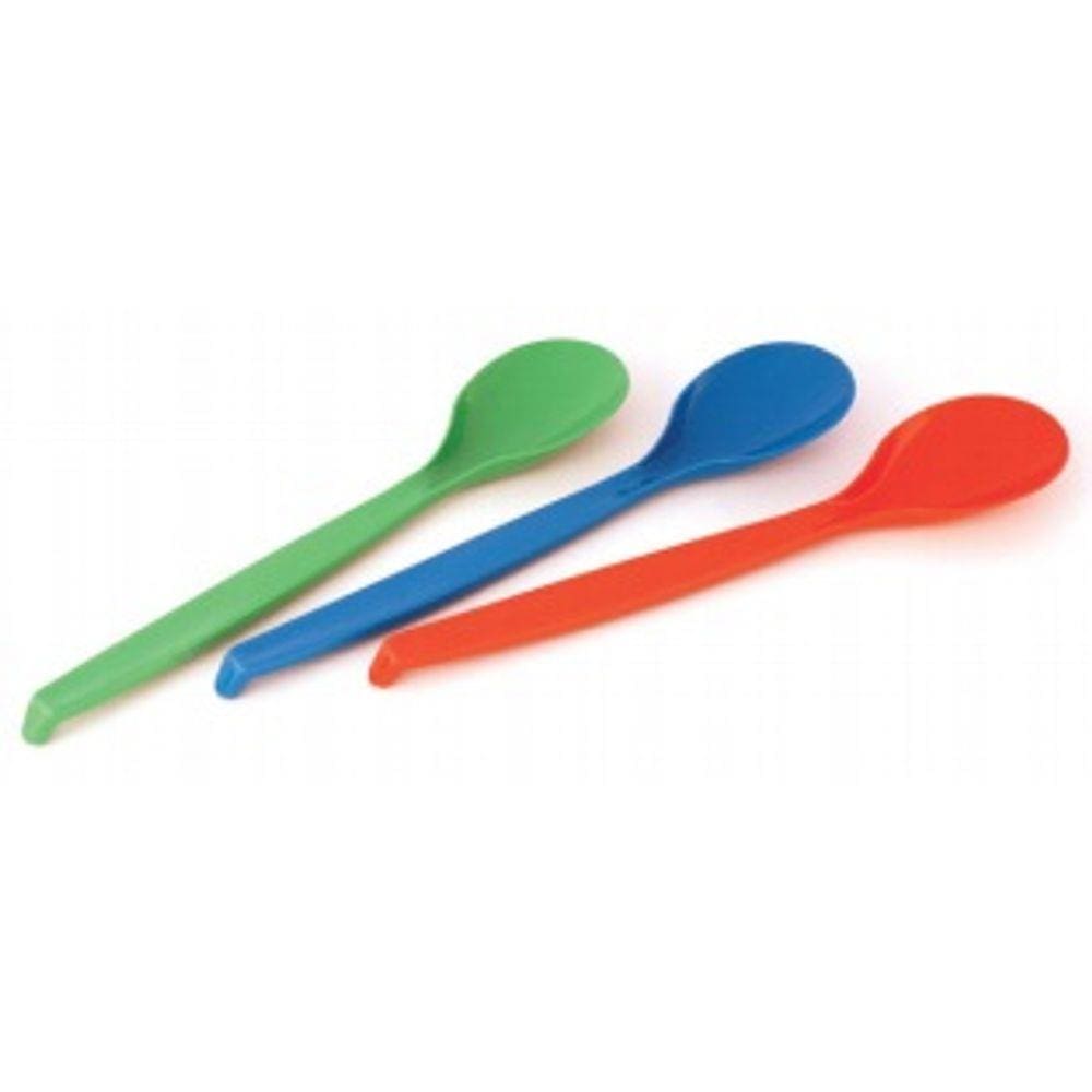 Colher Plástica Merenda Refeição Escolar 100 Peças