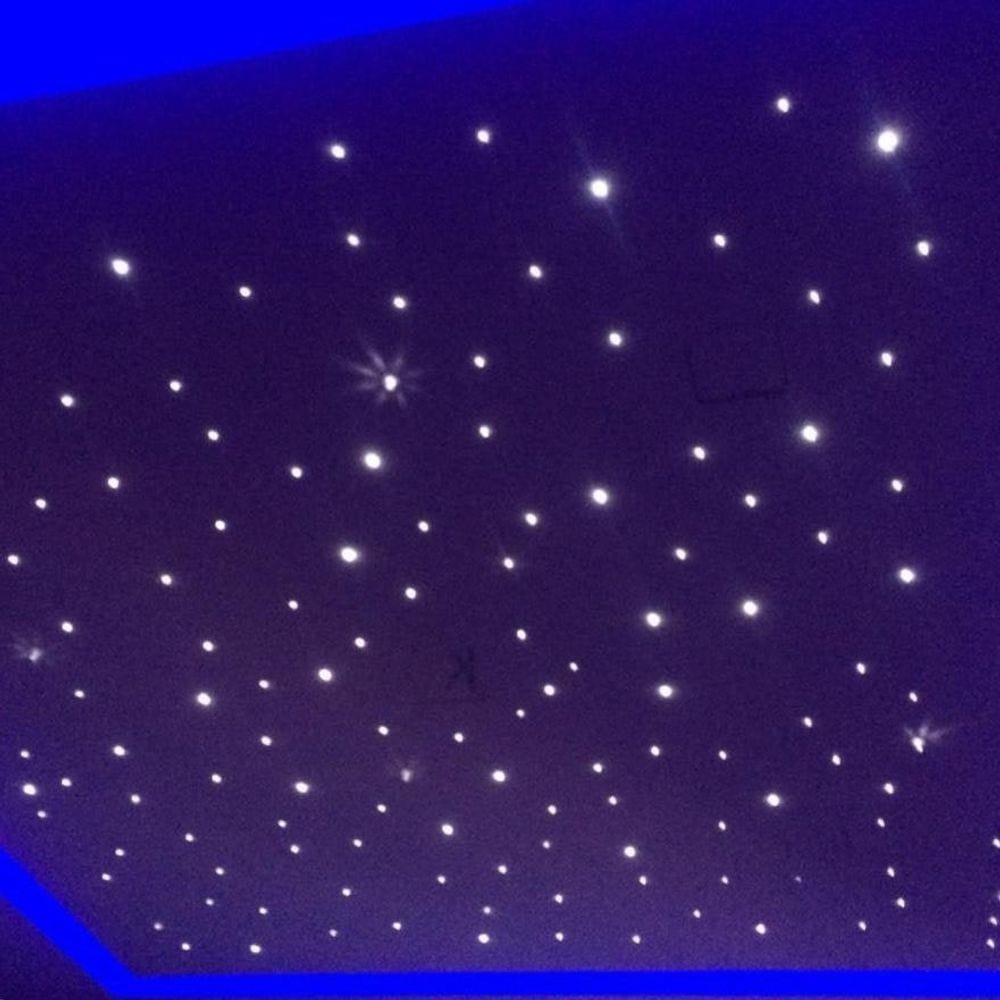 Kit Noite Estrelada Fibra Ótica 200 Pontos Estrelado Rgb